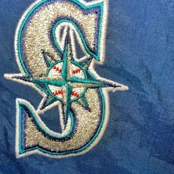 Vintage Seattle Mariners MLB Starter puffer coat size XL - Picture 2 of 6